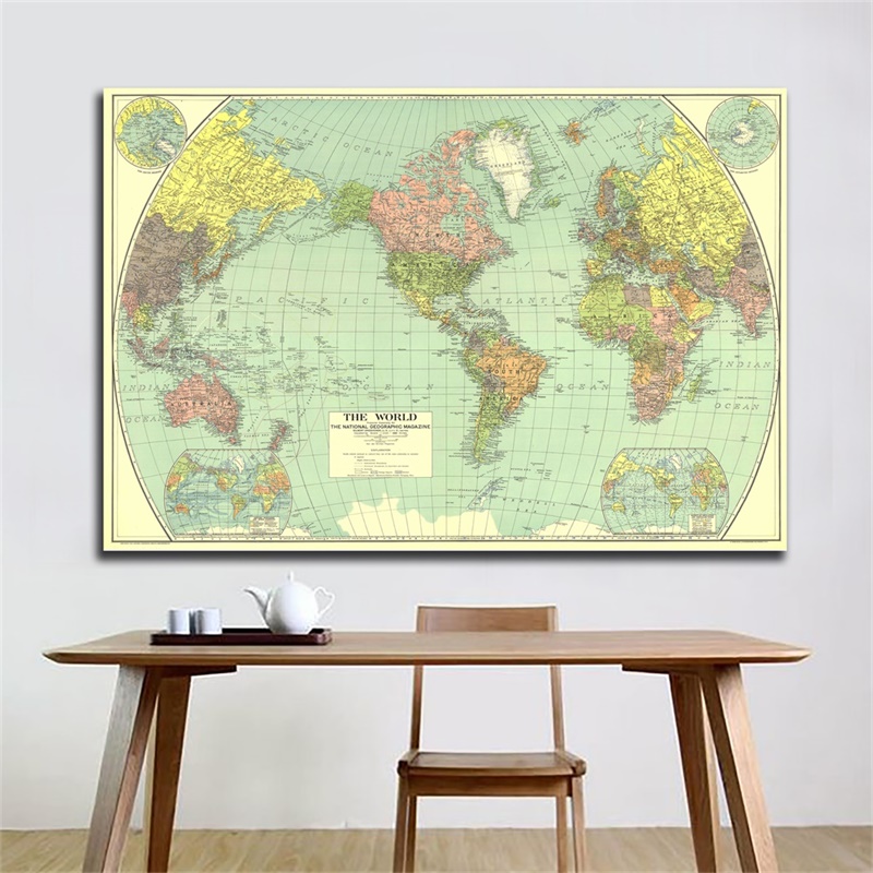 خريطة العالم من ناشيونال جيوغر - مراجعة Star Map Poster وسعره