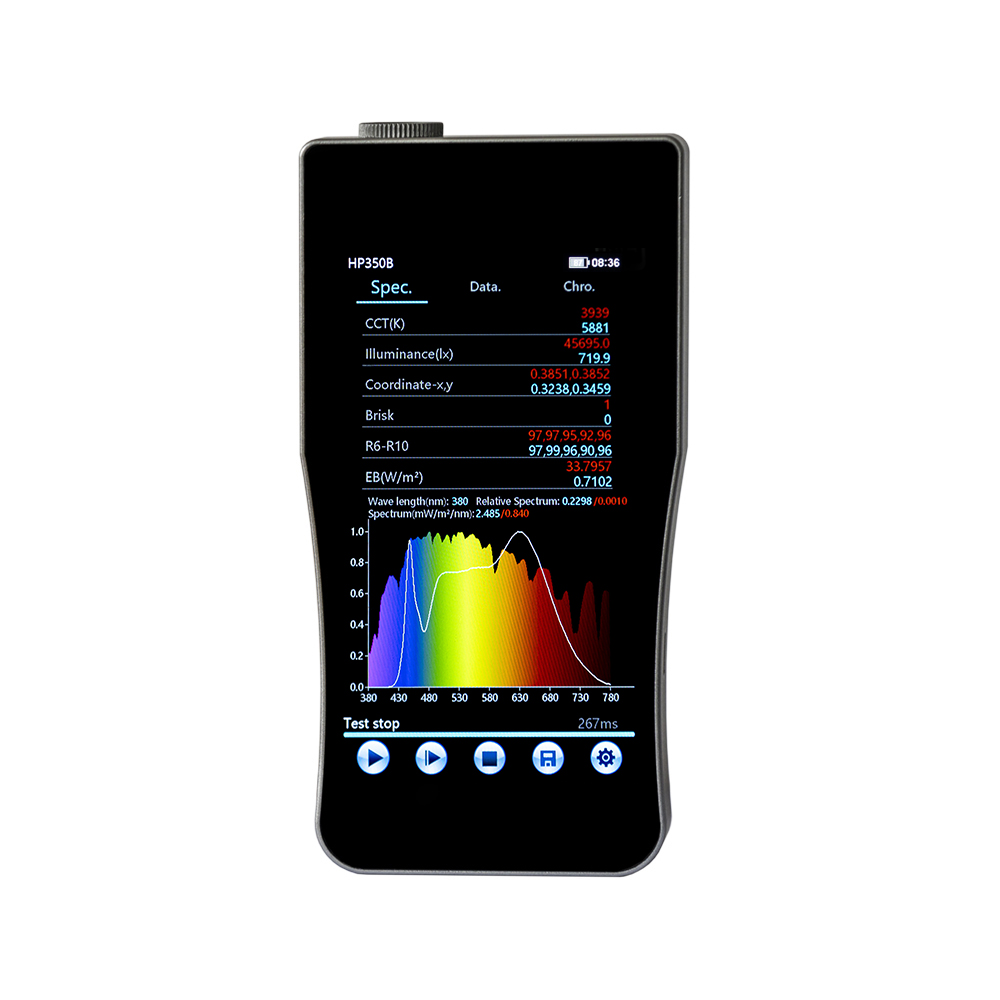 HP350B يده الضوء الأزرق الطيفي - مراجعة Spectroscope Handheld وسعره