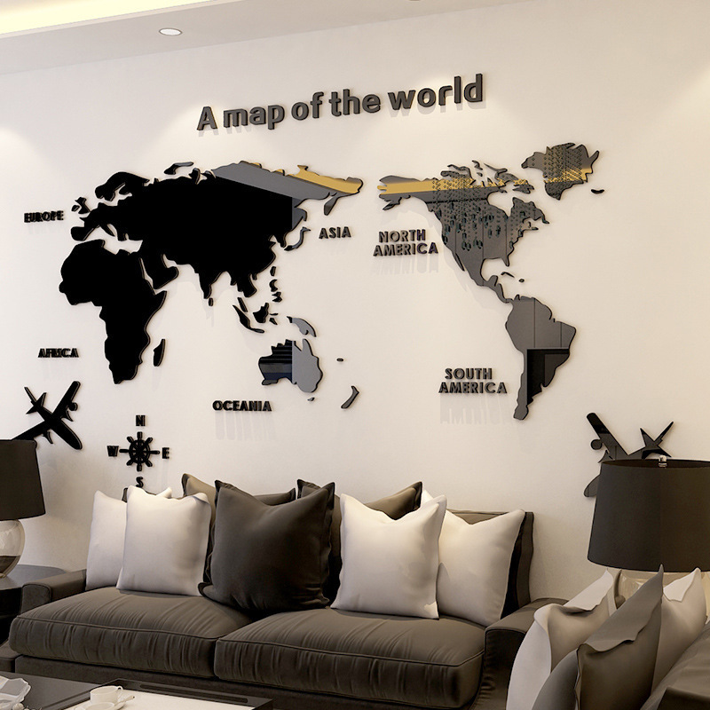 ديكور حائط لخريطة العالم أكريل - مراجعة Star Map Poster وسعره