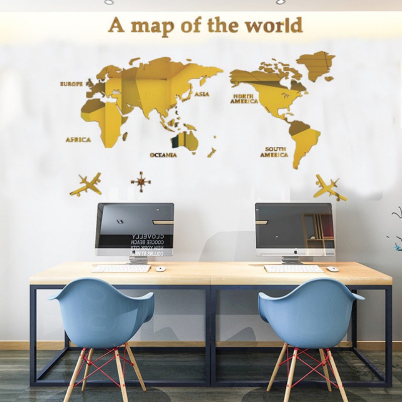 ديكور حائط لخريطة العالم أكريل - مراجعة Star Map Poster وسعره
